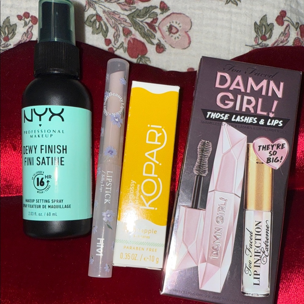 Too Faced Damn Girl Set, Kopari & NYX Setting Spray